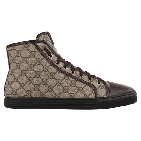 gucci high top sneakers sale|gucci canvas high top sneakers.